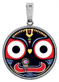 Luminous Lotus Pendant Jagannatha Smile